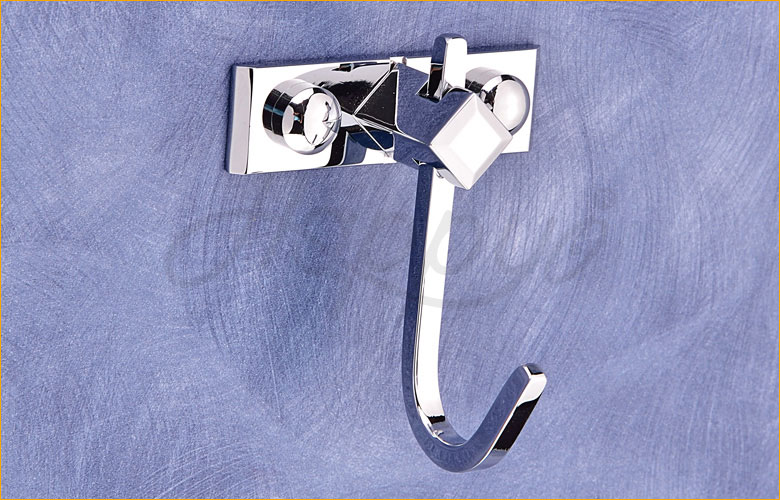 Brass J type Square Wall Hook Single