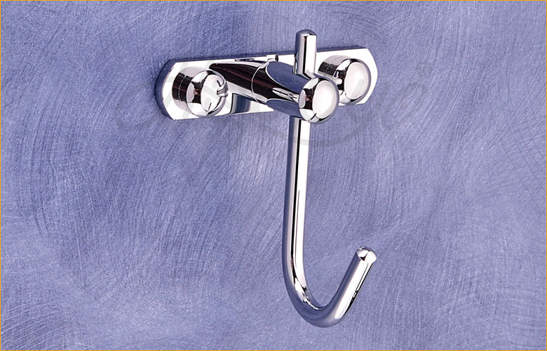 Brass J type Wall Hook Single