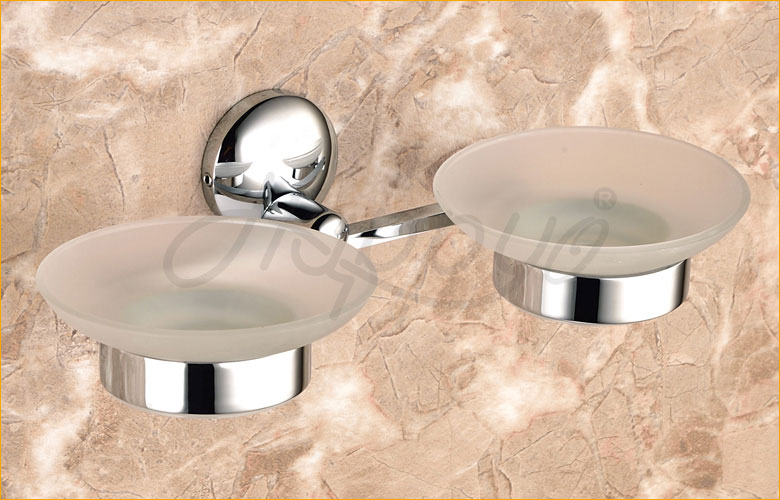 Glass Dual Soap Dish